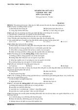 Đề thi Giữa kì 1 Lịch sử 10 năm 2024-2025 trường THPT Thống Nhất A (Đồng Nai)